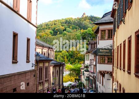 24 okt 2020: Weinheim, Baden-Württemberg, Odenwald, Deutschland. Stockfoto