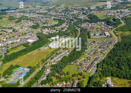 Ebbw Vale and the Heads of the Valley Road South Wales, UK Stockfoto