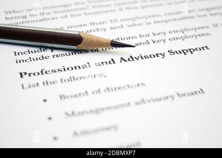 Professionelle Unterstützung Stockfoto