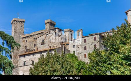 Die Rocca Monaldeschi della Cervara Schloss in Bolsena am Lago di Bolsena in der Region Latium Viterbo Stockfoto