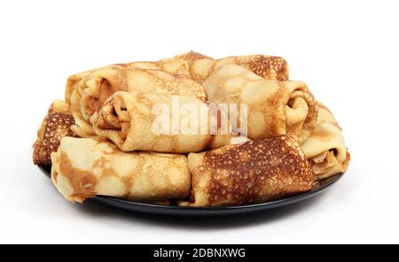 lecker gefüllte Pfannkuchen closeup Stockfoto