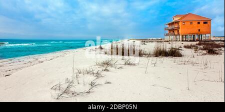 Navarre Beach am Golf von Mexiko in Florida USA Stockfoto