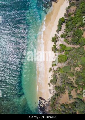 Luftaufnahme der Insel Sumbawa, Indonesien Stockfoto