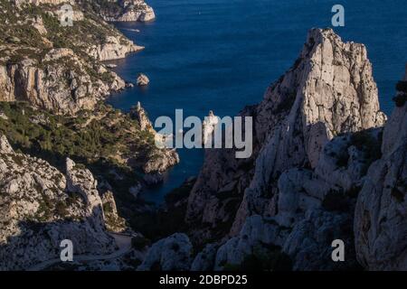 Calanque de Morgiou, Marseille, boiuche du Rhone, Frankreich Stockfoto