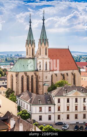 Kirche St. Moritz (Mauritius) in der Stadt Kromeriz. Tschechische Republik. Stockfoto