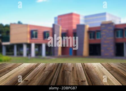 Verschwommenes unscharfes Bild des Hauses Stockfoto