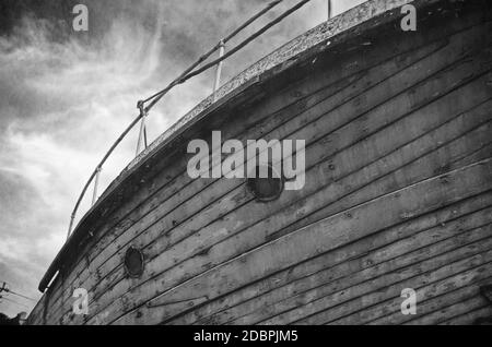 Alten, verlassenen Schiff vintage texturierten Bild Stockfoto