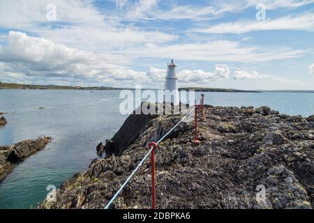 Kupfer Point Lighthouse, Long Island, County Cork. West Cork, Irland Stockfoto