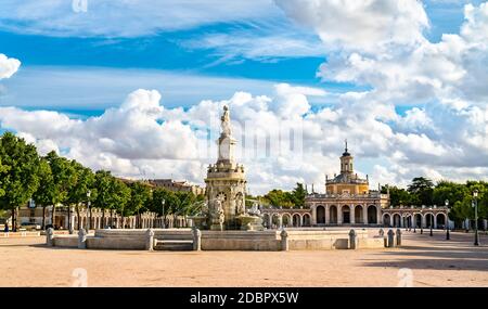 Platz der Mariblanca in Aranjuez, Spanien Stockfoto