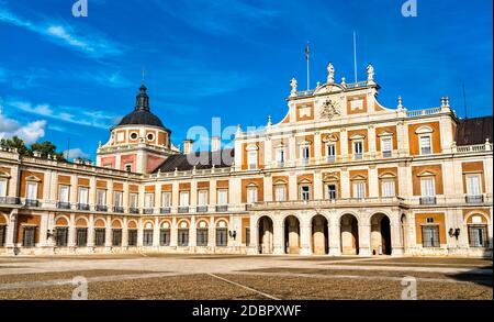 Königspalast von Aranjuez in Spanien Stockfoto