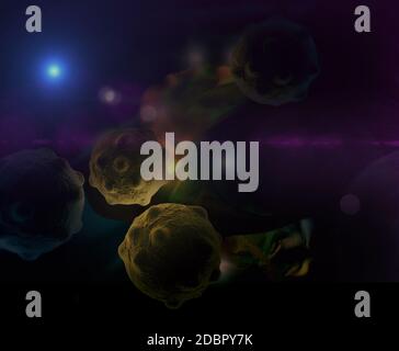 3d Medizinische Illustration des Gehirns Aneurysma Stockfoto