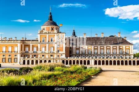 Königspalast von Aranjuez in Spanien Stockfoto