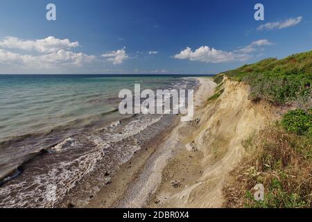 Die Klippen zwischen Wudrow und Ahrenshoop, Halbinsel Fischland-Darss-Zingst, Nationalpark Vorpommersche Boddenlandschaft, Ostsee, Mecklenburg-Vorpommern, Deutschland Stockfoto