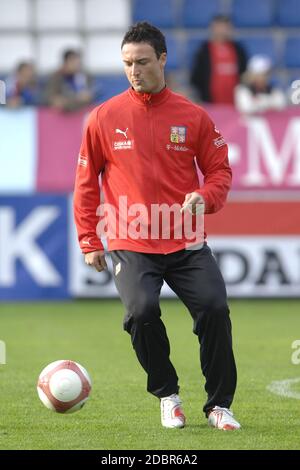 Liberec, Tschechische republik. Oktober 2006. Tschechische republik ''A'' gegen San Marino ''A'', 7:0, Gruppe D Euro 2008 Qualifikationsspiel, 7.X.0, Liberec, CZE. Martin Jiranek, Fußball der tschechischen Mannschaft beim Training. Foto Slavek Ruta Kredit: Slavek Ruta/ZUMA Wire/Alamy Live News Stockfoto