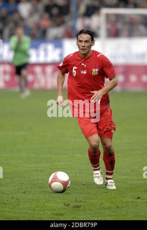 Liberec, Tschechische republik. Oktober 2006. Tschechische republik ''A'' gegen San Marino ''A'', 7:0, Gruppe D Euro 2008 Qualifikationsspiel, 7.10.2006, Liberec, CZE. Marek Jankulovski, Fußball der tschechischen ''A''-Mannschaft. Foto Slavek Ruta Kredit: Slavek Ruta/ZUMA Wire/Alamy Live News Stockfoto