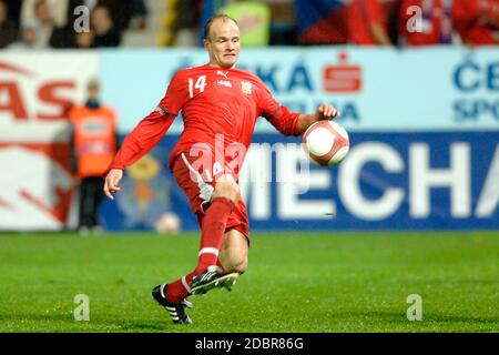 Liberec, Tschechische republik. Oktober 2006. Tschechische republik ''A'' gegen San Marino ''A'', 7:0, Gruppe D Euro 2008 Qualifikationsspiel, 7.10.2006, Liberec, CZE. David Jarolim im Spiel Gruppe D, EM 2008 Qualifying Fußballspiel gegen San Marino in Liberec in der Tschechischen Republik. Foto Slavek Ruta Kredit: Slavek Ruta/ZUMA Wire/Alamy Live News Stockfoto