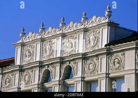 Detail der historischen Architektur in der Altstadt Pasadena, CA Stockfoto