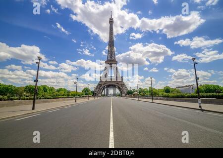 Der berühmte eiffelturm von paris, frankreich Stockfoto