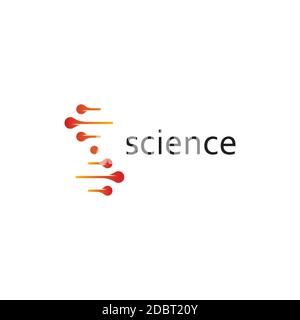 DNA-Logo Vorlage. Symbol für Wissenschaft Technologie. genetische Symbol Stock Vektor