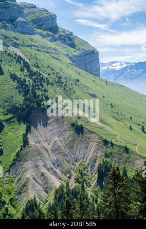 Durchgang des Pravouta, Saint-Pierre de Chartreuse, Isere, Frankreich Stockfoto