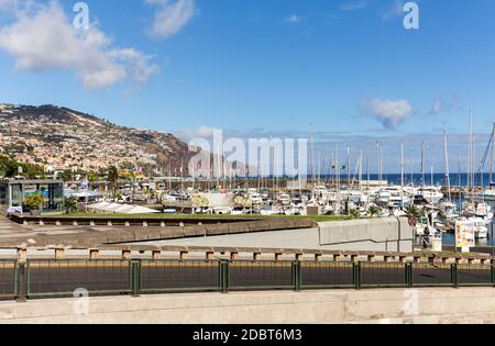 Panoramablick über Funchal auf der Insel Madeira. Portugal Stockfoto