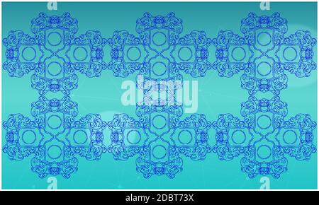 Digitales Textildesign der ornamentalen Kunst Stockfoto