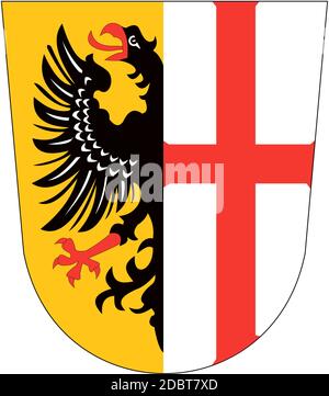 Wappen der Stadt Memmingen. Deutschland Stockfoto