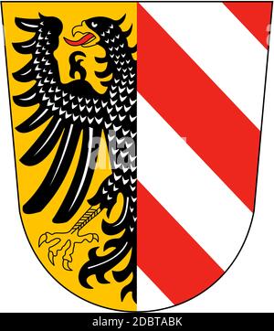 Wappen der Stadt Nürnberg. Deutschland Stockfoto