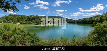 Dam Schlichemtalsperre - Stausee SchÃ¶mberger Stausee in Deutschland Stockfoto