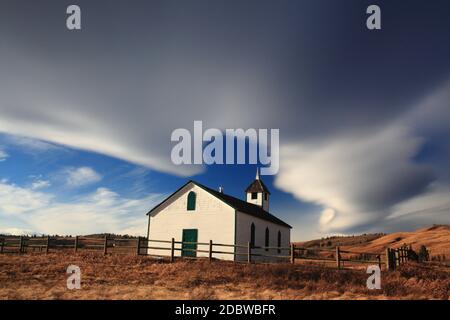 Wolkiger Morley-Himmel Stockfoto