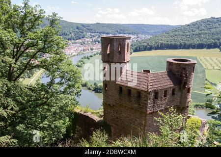 Schloss Schadeck in Neckarsteinach Stockfoto