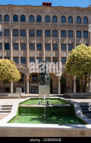 Öffentliche Gärten in der Stadt Salamanca, Spanien Stockfoto