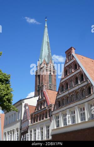 Nikolaikirche in LÃ¼neburg Stockfoto