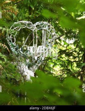 Rustikal dekorierter Garten Stockfoto