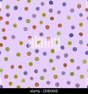 Abstrakte vintage farbigen Kreisen nahtlose Muster Stockfoto