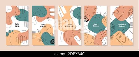 Abstract dynamische moderne mobile für Promotion Verkauf Banner. Social Media Geschichten Banner und Sonderangebot Set Template Design. Stock Vektor