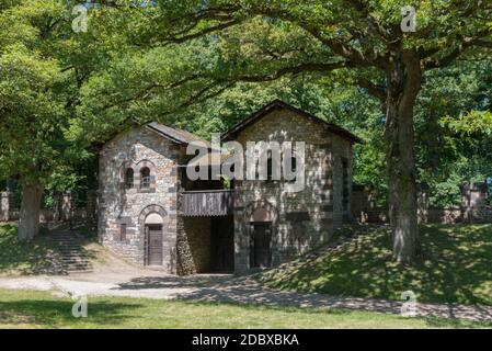 Die römische Festung Saalburg in Hessen Stockfoto