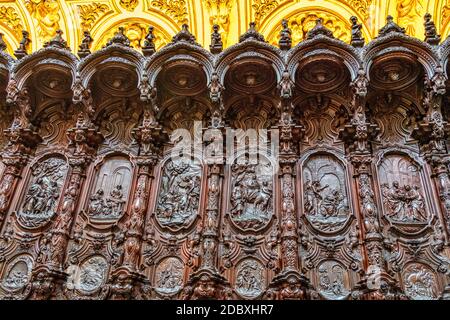 Erstaunlich Chor von Pedro Duque Cornejo in der Mezquita von Cordoba. Andalusien, Spanien Stockfoto