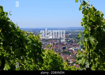 Heilbronn von oben ist ein Anblick der Stadt von Heilbronn Stockfoto