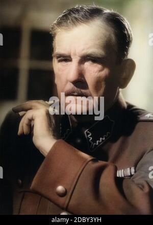 Rudolf Forster, österreichischer Wittlich, Deutschland um 1956. Österreichische Schauspieler Rudolf Forster, Deutschland Ca. 1956. Stockfoto