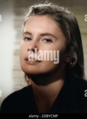 Ruth Niehaus, deutsche Bühnen- und Filmschauspielerin, Deutschland 1956. Deutsche Theater und Film Schauspielerin Ruth Niehaus, Deutschland 1956. Stockfoto