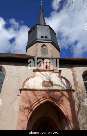 Gotische Stadtkirche in Schlitz Hessen Stockfoto