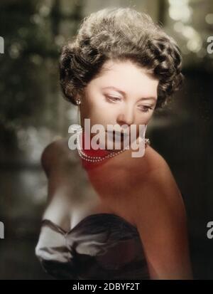 Brigitte Rau, die deutsche Plant, Deutschland um 1953. Deutsche Schauspielerin Brigitte Rau, Deutschland um 1953. Stockfoto