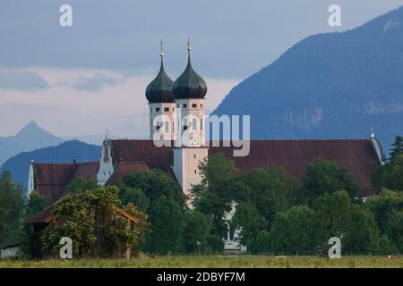 Geographie / Reisen, Deutschland, Bayern, Benediktbeuern, Kloster Benediktbeuern, Tölzer Land, Oberbaa, Additional-Rights-Clearance-Info-Not-available Stockfoto