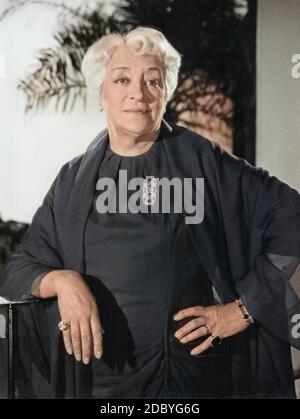 Francoise Rosay, französische Fictitious character, Deutschland 1960. Die französische Schauspielerin Françoise Rosay, Deutschland 1960. Stockfoto