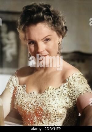 Magda Schneider, deutsche Plant, Deutschland 1950er Jahre. Die deutsche Schauspielerin Magda Schneider, Deutschland 1950. Stockfoto