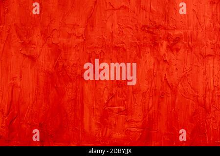 Rot bemalte abstrakte Textur Hintergrund Stockfoto