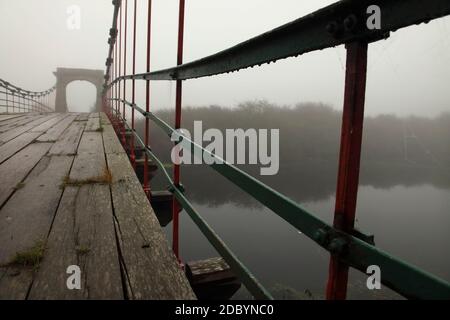 Horkstow Bridge über den Fluss Ancholme, North Lincolnshire. Stockfoto