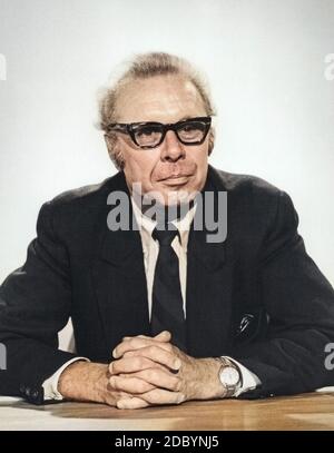Jürgen Wiesner, deutscher Altphilologe, Deutschland um 1979. Deutscher klassischer Philologe Jürgen Wiesner, Deutschland Ca. 1979. Stockfoto