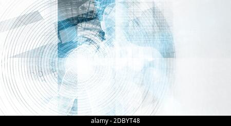 Informationstechnologie oder IT Infotech als Kunst Stockfoto